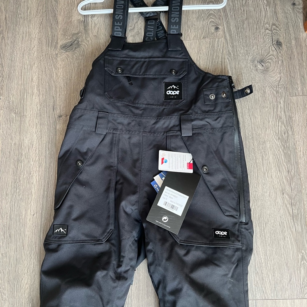 DOPE Black Snow Bib